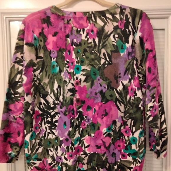 Fever vivid floral design sweater. Woman S - Picture 2 of 5